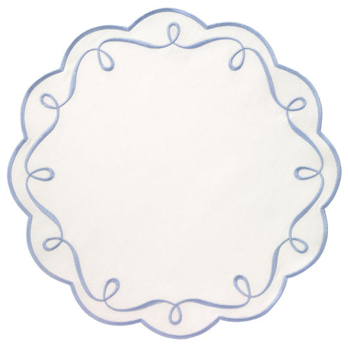 Ribbon Twirl - Individual Azul Hielo (Juego de 4)