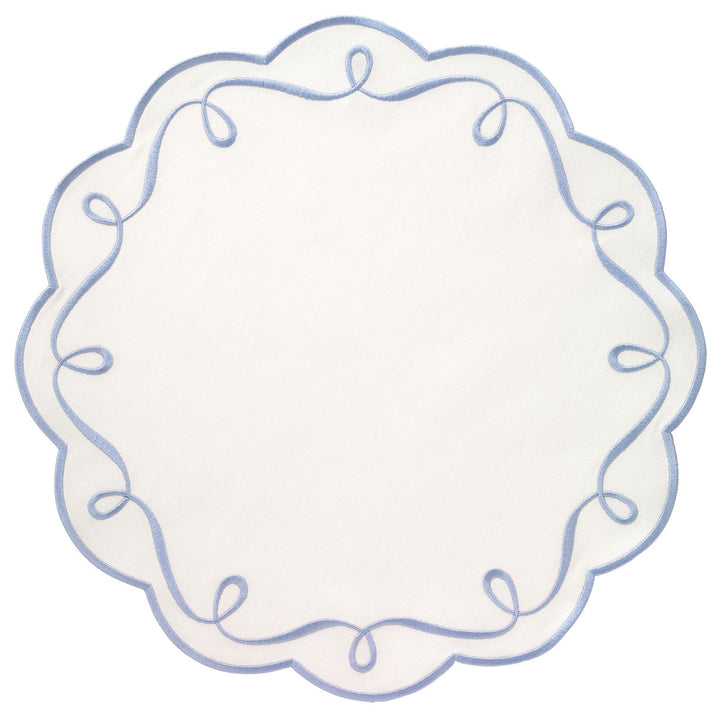 Ribbon Twirl - Individual Azul Hielo (Juego de 4)