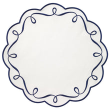 Cargar imagen en el visor de la galería, Ribbon Twirl - Individual Navy (Set of 4)