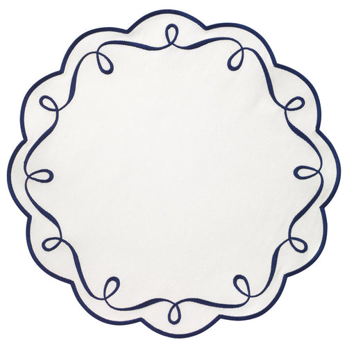 Ribbon Twirl - Individual Navy (Set of 4)
