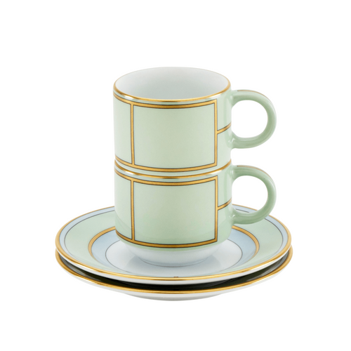 Diva Green - Taza de Café & Plato (Juego de 2)
