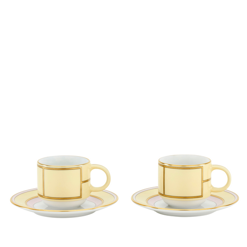 Diva Yellow - Taza de Café & Plato (Juego de 2)