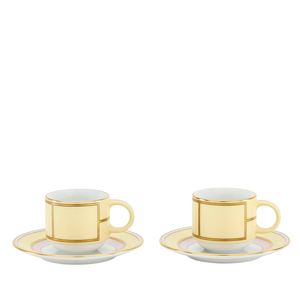 Diva Yellow - Taza de Café & Plato (Juego de 2)