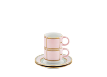 Cargar imagen en el visor de la galería, Diva Pink - Taza de Café &amp; Plato (Juego de 2)