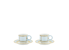 Cargar imagen en el visor de la galería, Diva Turquoise - Taza de Café &amp; Plato (Juego de 2)