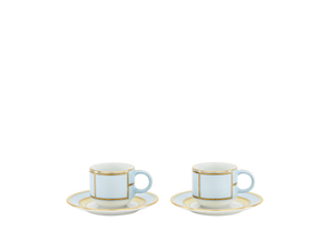 Diva Turquoise - Taza de Café & Plato (Juego de 2)