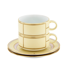 Cargar imagen en el visor de la galería, Diva Yellow - Taza de Té &amp; Plato (Juego de 2)