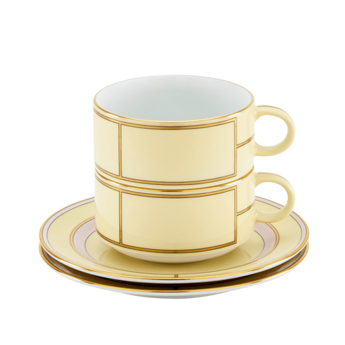 Diva Yellow - Taza de Té & Plato (Juego de 2)