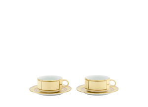 Diva Yellow - Taza de Té & Plato (Juego de 2)