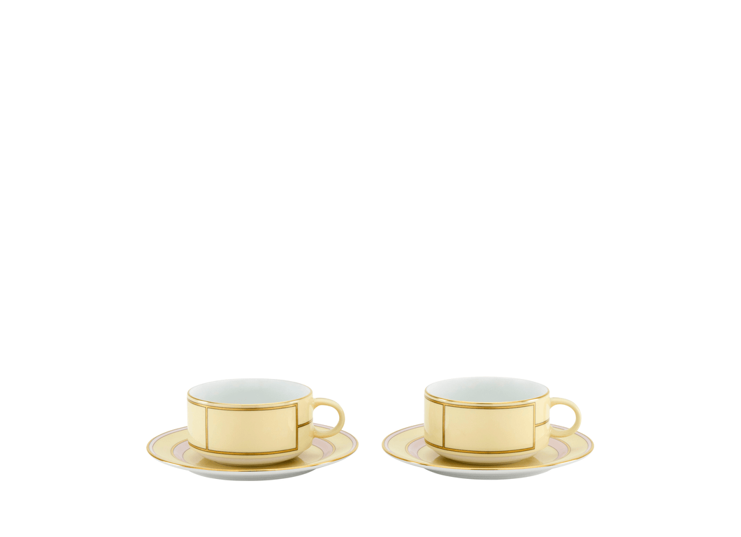Diva Yellow - Taza de Té & Plato (Juego de 2)