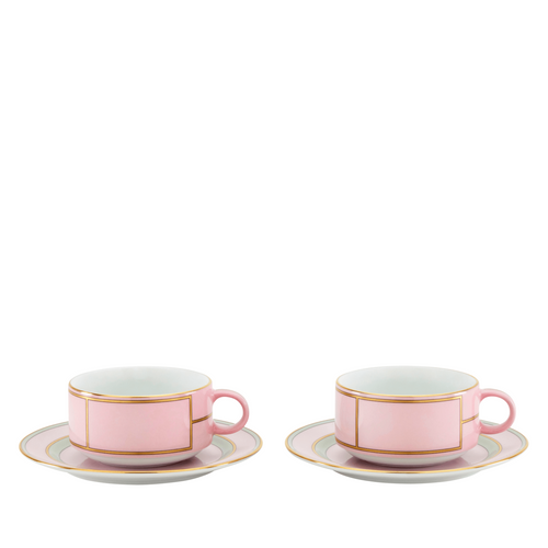 Diva Pink - Taza de Té & Plato (Juego de 2)