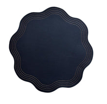 Cargar imagen en el visor de la galería, Double Sided - Individual Azul Marino/Marrón (Juego de 4)