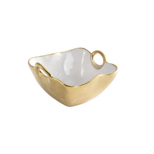 Cargar imagen en el visor de la galería, Golden Handles - Bowl Cuadrado para Aperitivo