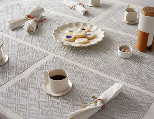 Mosaic - Individual Rectangular Gris (Juego de 4)