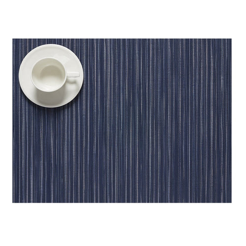 Rib Weave - Individual Rectangular Indigo (Juego de 4)