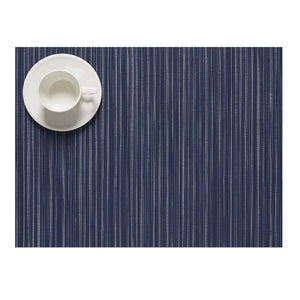 Rib Weave - Individual Rectangular Indigo (Juego de 4)