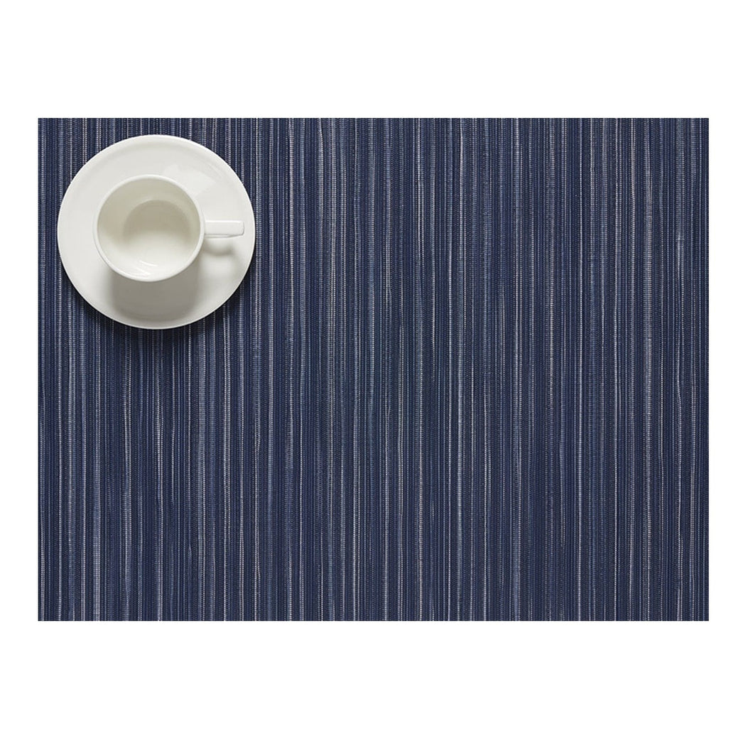 Rib Weave - Individual Rectangular Indigo (Juego de 4)