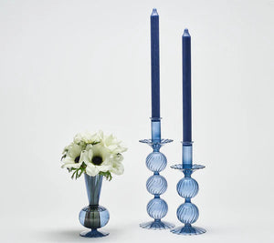 Bella - Candelabro Azul (Juego de 2)