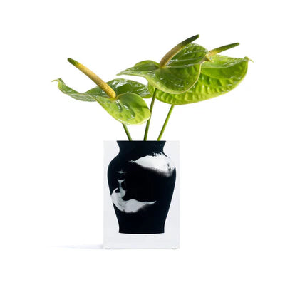 Henry - Florero Bud Mármol Negro