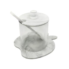 Cargar imagen en el visor de la galería, Honey Jar - Mielera Marmol Blanco Acrilico