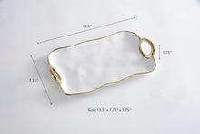 Cargar imagen en el visor de la galería, Golden Handles - Bandeja Rectangular Pequeña