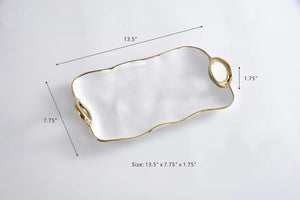 Golden Handles - Bandeja Rectangular Pequeña