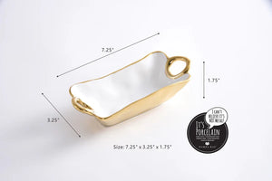 Golden Handles - MIni Bowl Rectangular