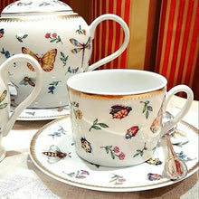 Cargar imagen en el visor de la galería, Primavera - Taza de Café/Plato (Juego de 4)