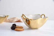 Cargar imagen en el visor de la galería, Golden Handles - Bowl Cuadrado para Aperitivo