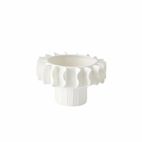 Frilled - Centro Blanco con Volantes