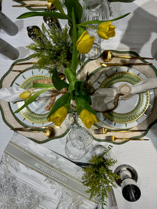 Scalloped - Mantel Individual Scalloped  Verde (Juego de 4)