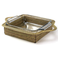 Cargar imagen en el visor de la galería, Canasta Cuadrada con Molde de Vidrio Anchor Hocking 1QT (946 ml)