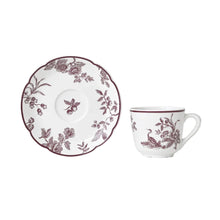 Cargar imagen en el visor de la galería, Albertine Prune - Taza y Plato de Moka