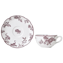 Cargar imagen en el visor de la galería, Albertine Prune - Taza y Plato de Té