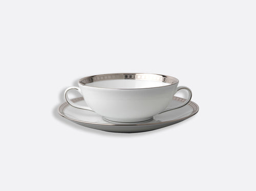 Athena Platinum - Taza de Consomé con Plato