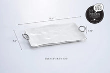 Cargar imagen en el visor de la galería, Handles With Style - Bandeja Grande Blanco &amp; Plateado