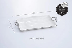 Handles With Style - Bandeja Grande Blanco & Plateado