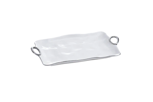 Handles With Style - Bandeja Grande Blanco & Plateado