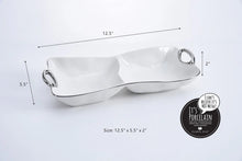 Cargar imagen en el visor de la galería, Handles With Style - Servidor Blanco &amp; Plateado 2 Secciones