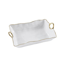 Cargar imagen en el visor de la galería, Golden Handles - Servidor Grande  Blanco y Dorado