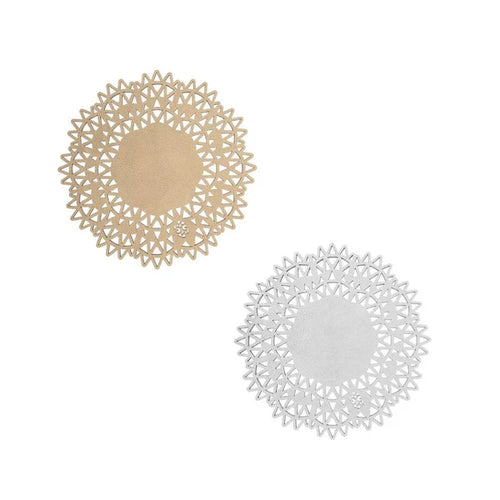 Trivets Chrysler - Salvamanteles Plateado & Dorado