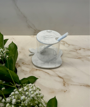 Cargar imagen en el visor de la galería, Honey Jar - Mielera Marmol Blanco Acrilico