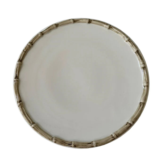 Madera-Plato Postre Bambu Madera