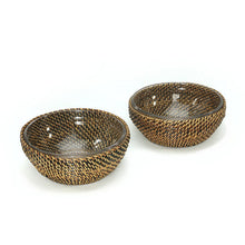 Cargar imagen en el visor de la galería, Set de 2 Bowls Redondos con Vidrio 16 oz (473 ml)