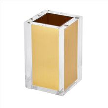 Cargar imagen en el visor de la galería, Tizo - Vaso para Cepillos en Acrílico &amp; Dorado