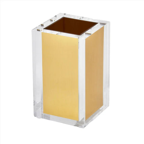 Tizo - Vaso para Cepillos en Acrílico & Dorado