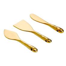 Cargar imagen en el visor de la galería, Madera - Cuchillos para Quesos Dorados (Juego de 3)