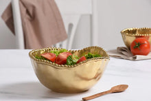 Cargar imagen en el visor de la galería, Monte Carlo - Ensaladera Mediana Oro