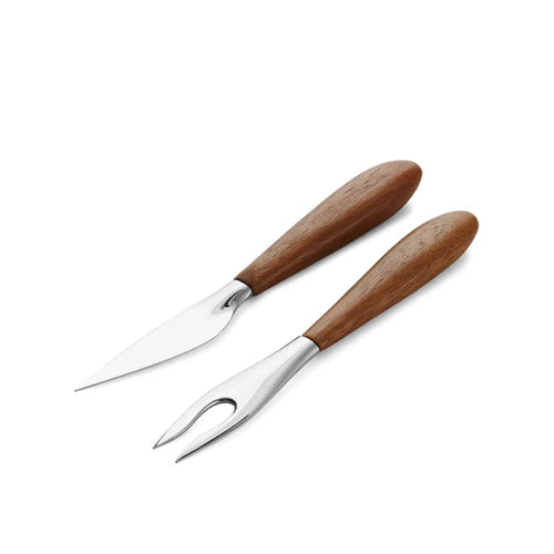 Curvo - Cuchillo & Tenedor para Queso (Juego de 2)