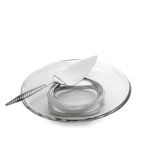 Braid - Plato para Pastel con Pedestal & Pieza de Servir